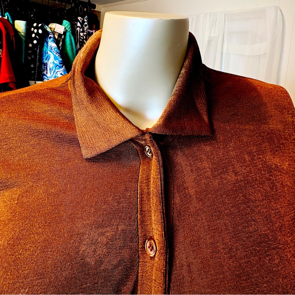 NWT Rue21: Rust Cut-Out Button-Up Dress - Picture 5 of 16